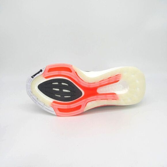 Adidas Ultraboost 21 Women Running Shoes Cloud White Core Black Solar Red - Picture 7 of 10